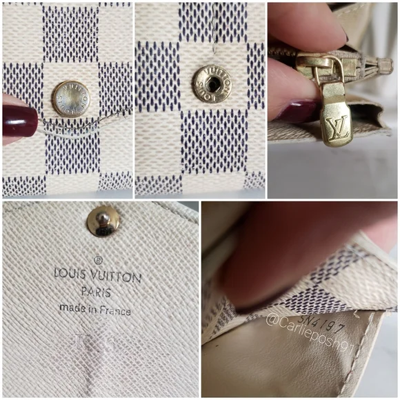 **SOLD** Authentic Pre-owned Louis Vuitton Damier Azur Sarah Flap Wallet - Picture 14 of 15